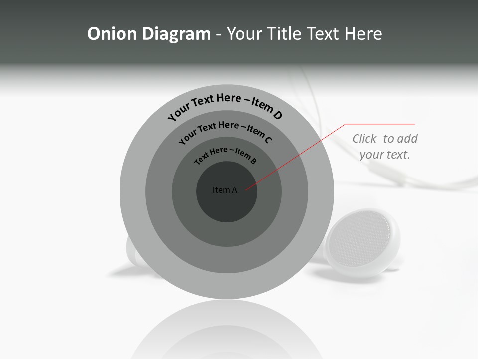 Earphones Loud Music PowerPoint Template