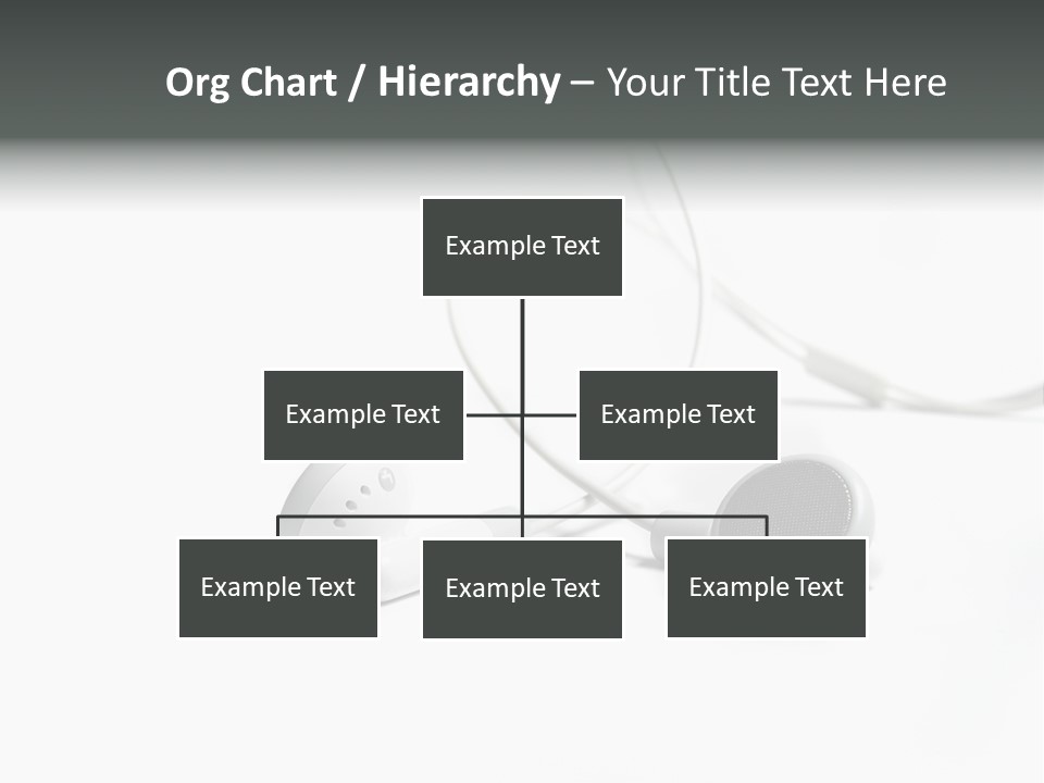 Earphones Loud Music PowerPoint Template