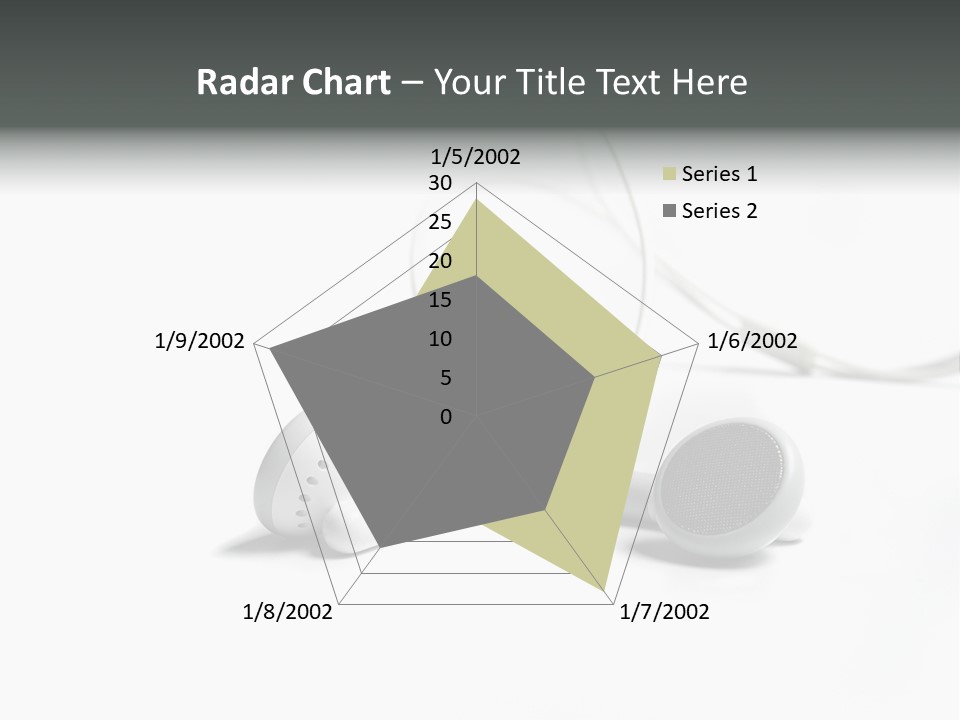 Earphones Loud Music PowerPoint Template