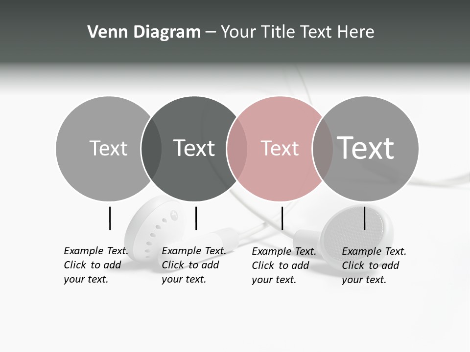 Earphones Loud Music PowerPoint Template