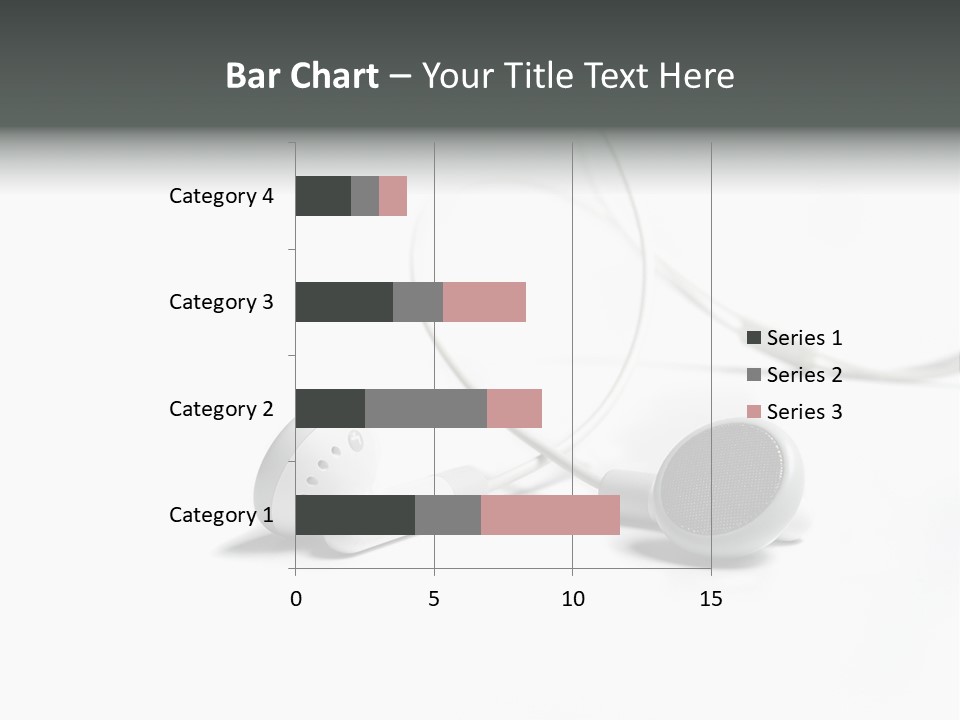 Earphones Loud Music PowerPoint Template