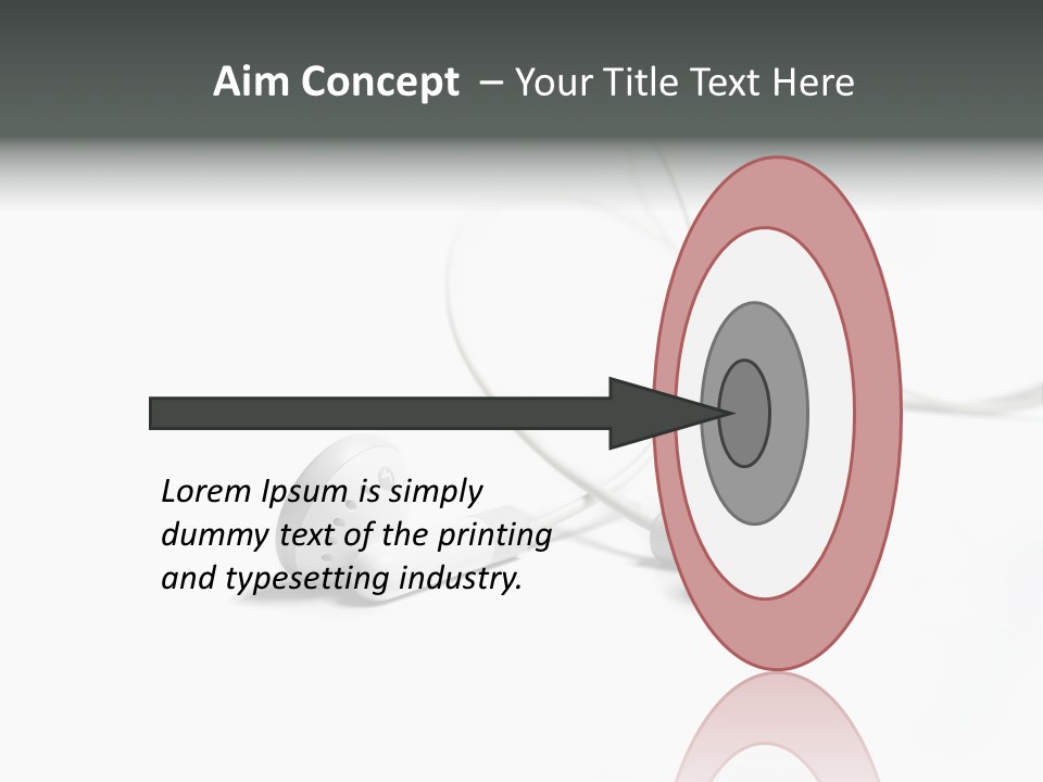 Earphones Loud Music PowerPoint Template