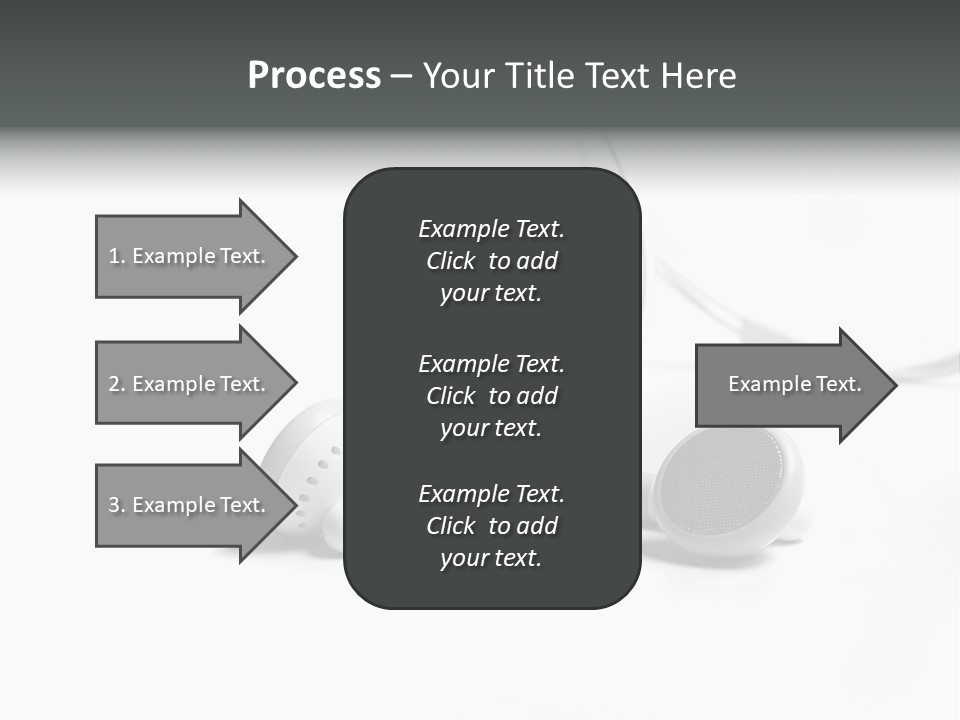 Earphones Loud Music PowerPoint Template