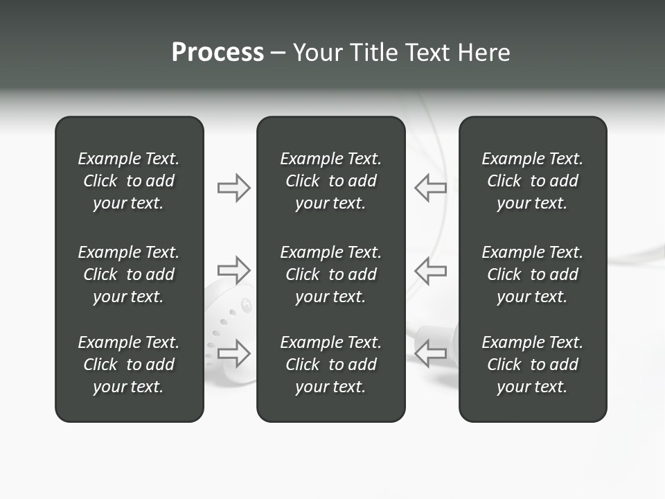Earphones Loud Music PowerPoint Template