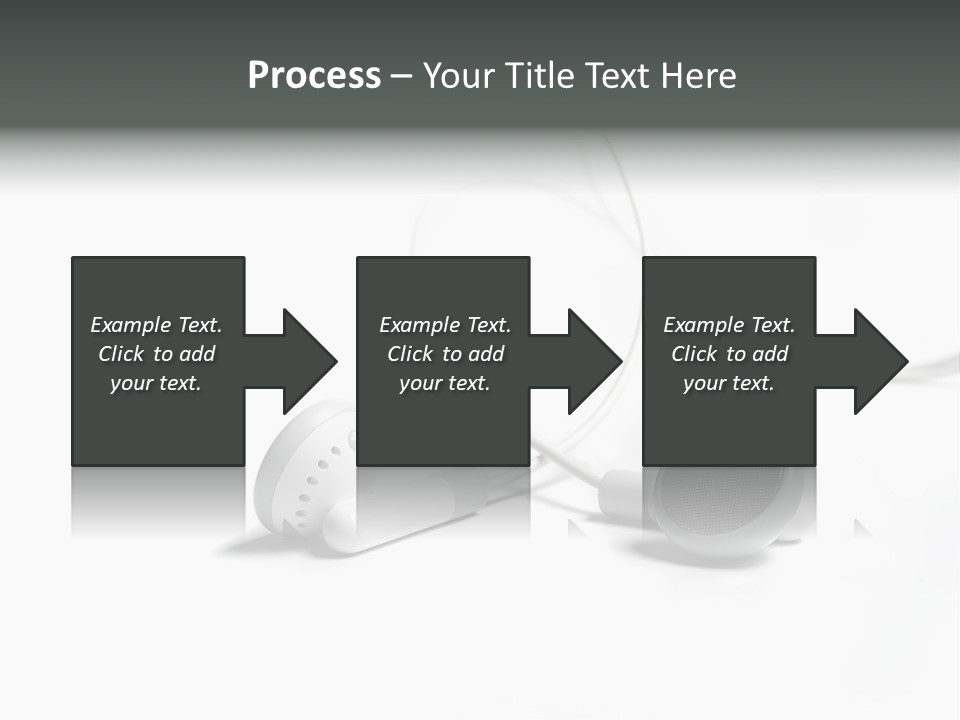 Earphones Loud Music PowerPoint Template