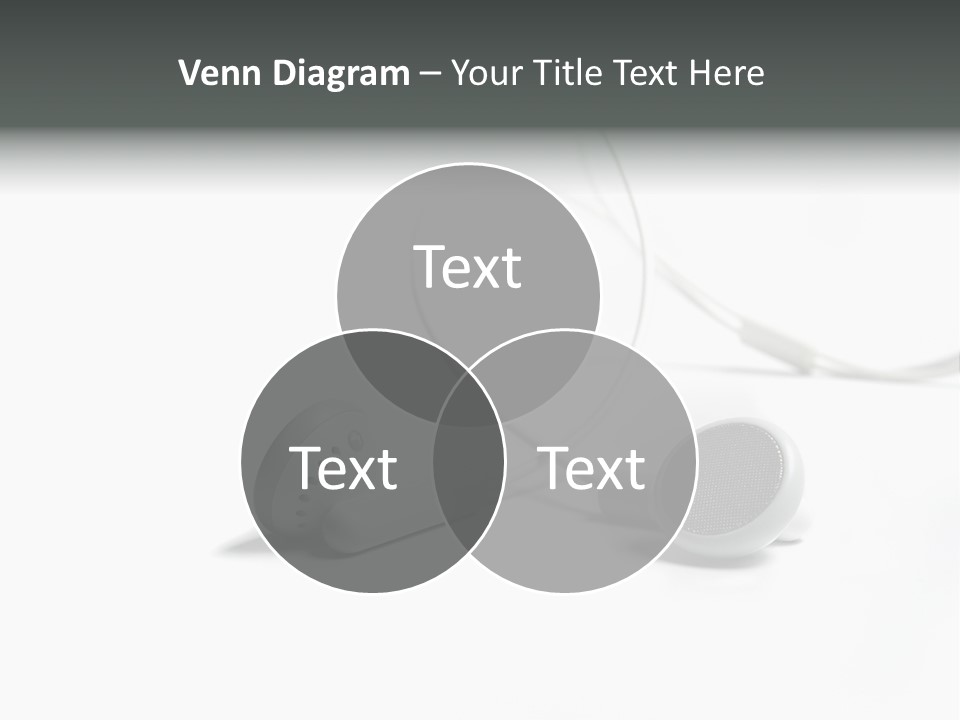 Earphones Loud Music PowerPoint Template