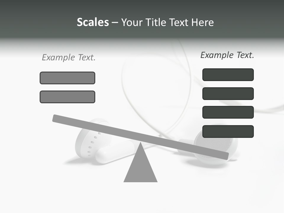 Earphones Loud Music PowerPoint Template