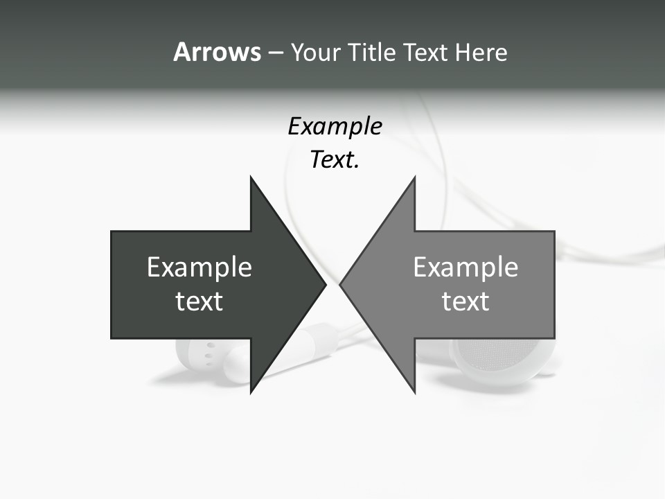 Earphones Loud Music PowerPoint Template