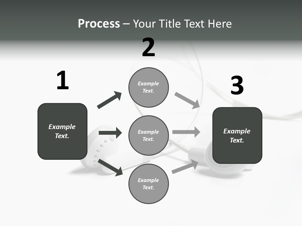 Earphones Loud Music PowerPoint Template