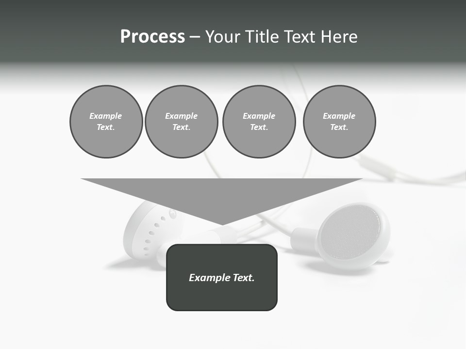 Earphones Loud Music PowerPoint Template