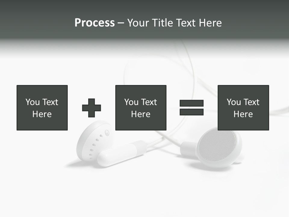 Earphones Loud Music PowerPoint Template