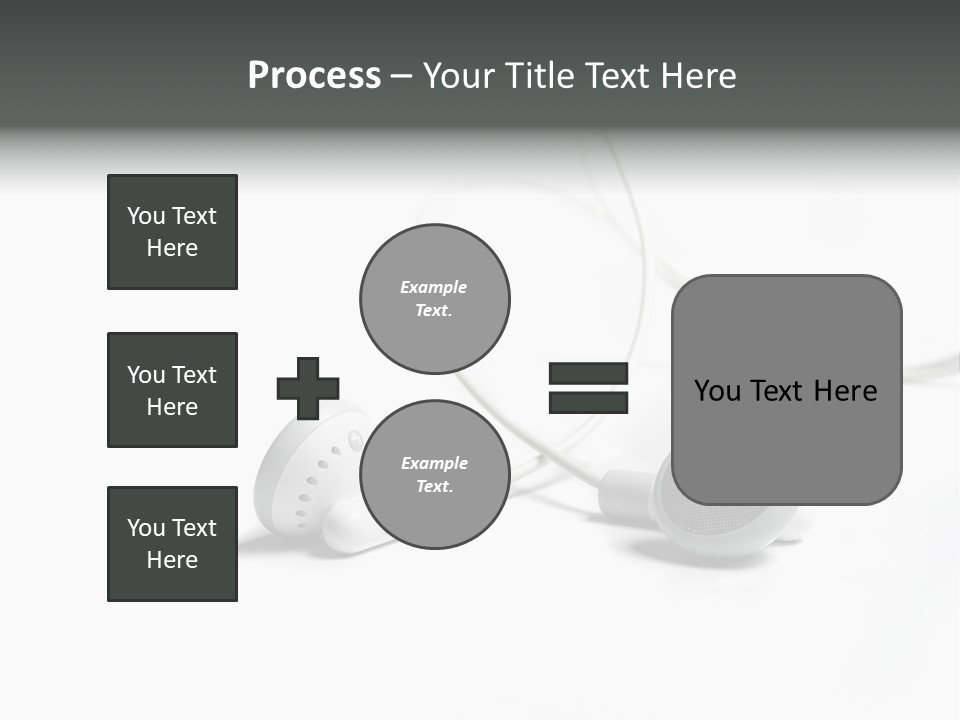 Earphones Loud Music PowerPoint Template