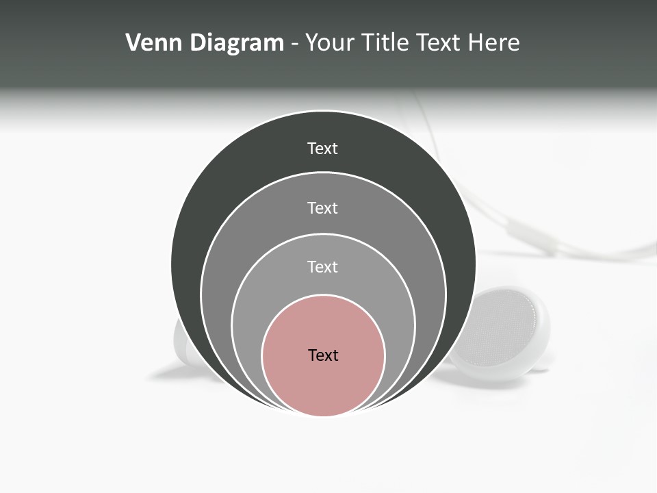 Earphones Loud Music PowerPoint Template