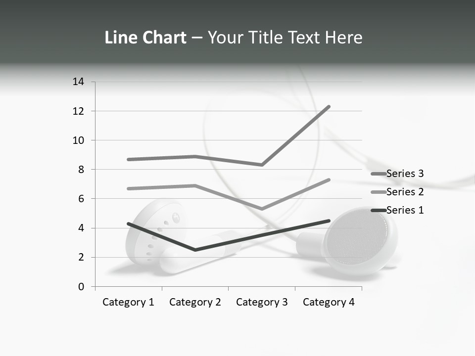 Earphones Loud Music PowerPoint Template
