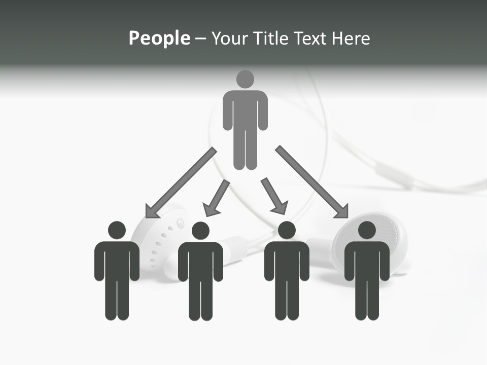 Earphones Loud Music PowerPoint Template