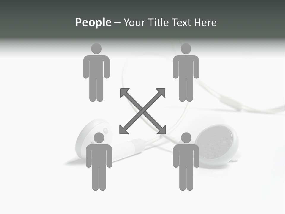 Earphones Loud Music PowerPoint Template