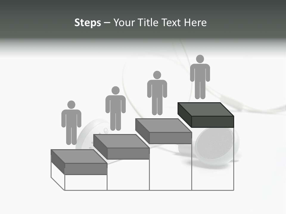 Earphones Loud Music PowerPoint Template