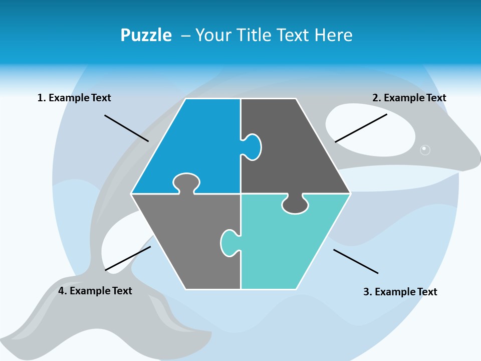 Fin Fish Swimming PowerPoint Template