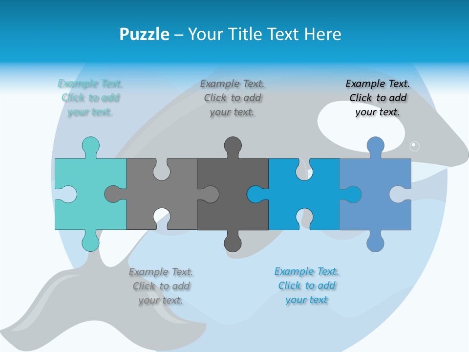 Fin Fish Swimming PowerPoint Template