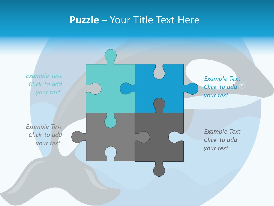 Fin Fish Swimming PowerPoint Template