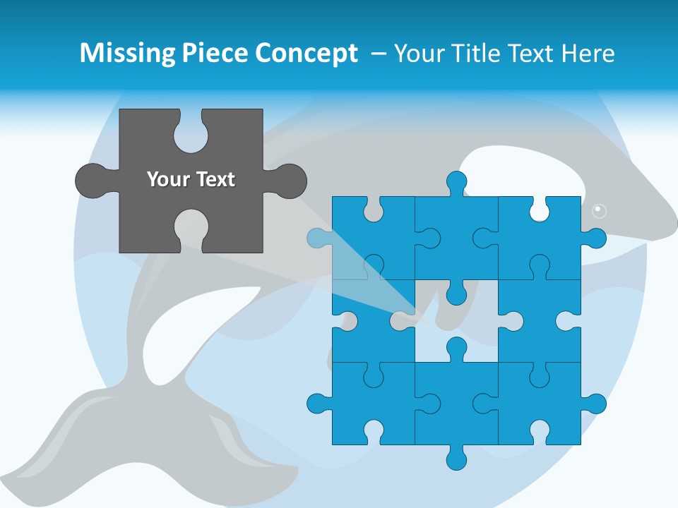 Fin Fish Swimming PowerPoint Template