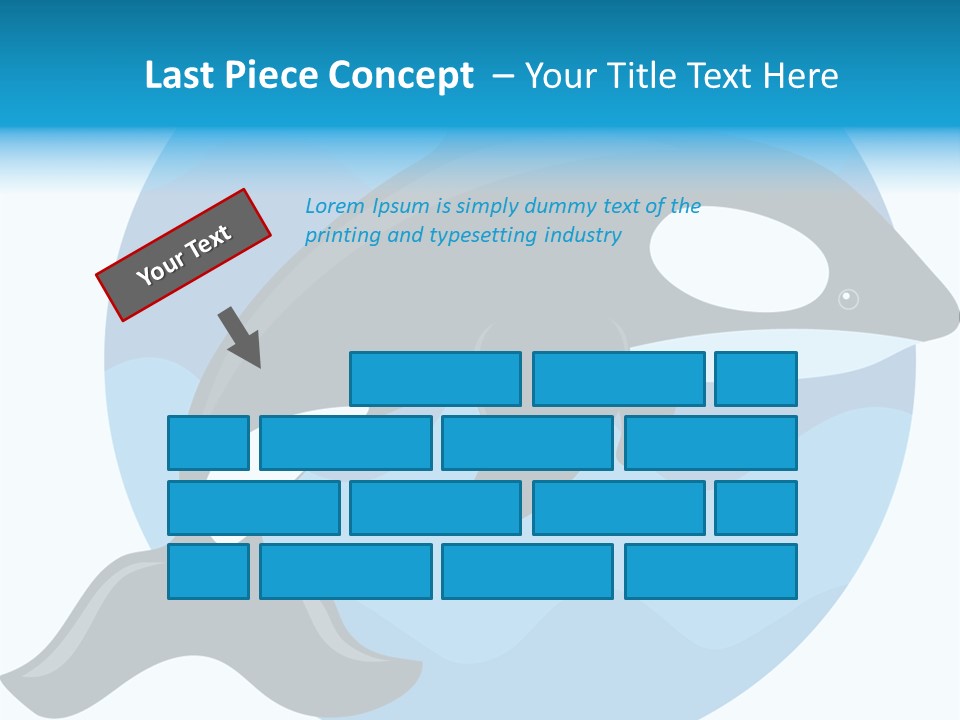 Fin Fish Swimming PowerPoint Template