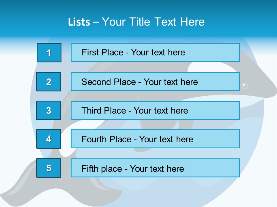 Fin Fish Swimming PowerPoint Template