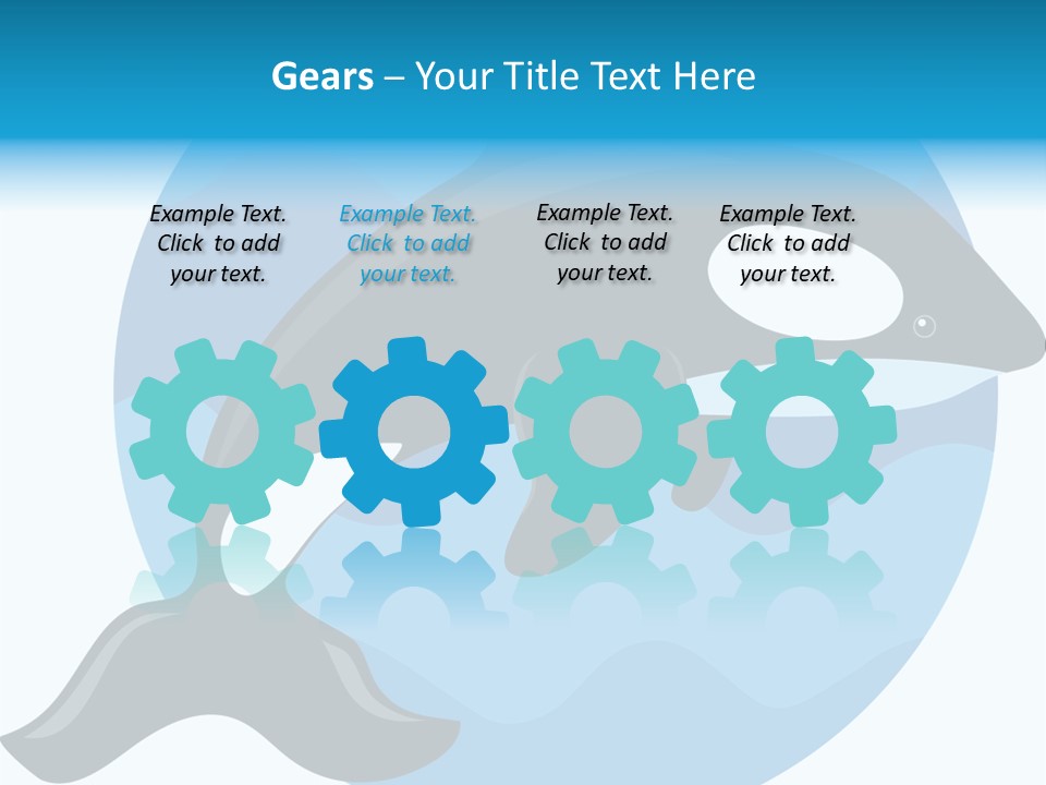 Fin Fish Swimming PowerPoint Template