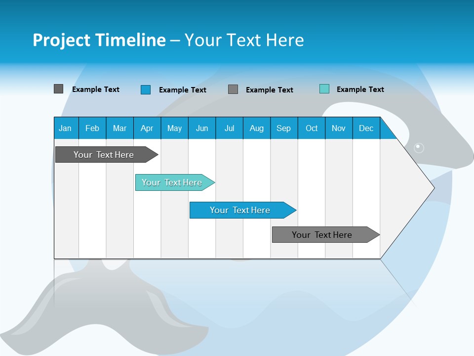 Fin Fish Swimming PowerPoint Template