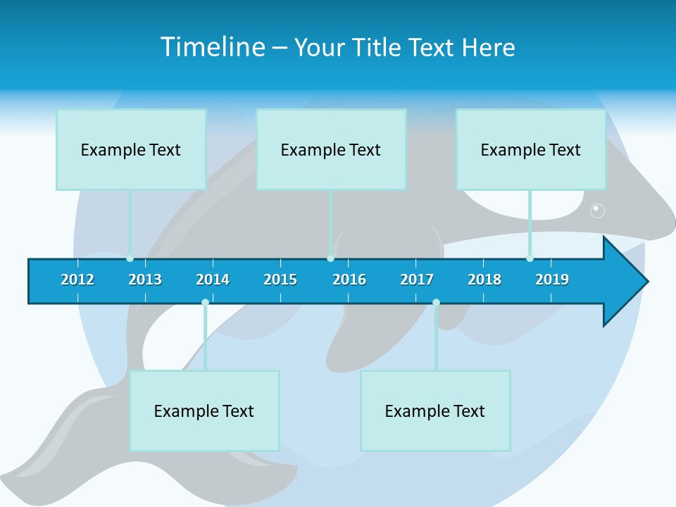 Fin Fish Swimming PowerPoint Template