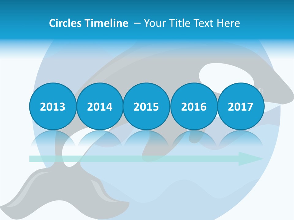 Fin Fish Swimming PowerPoint Template