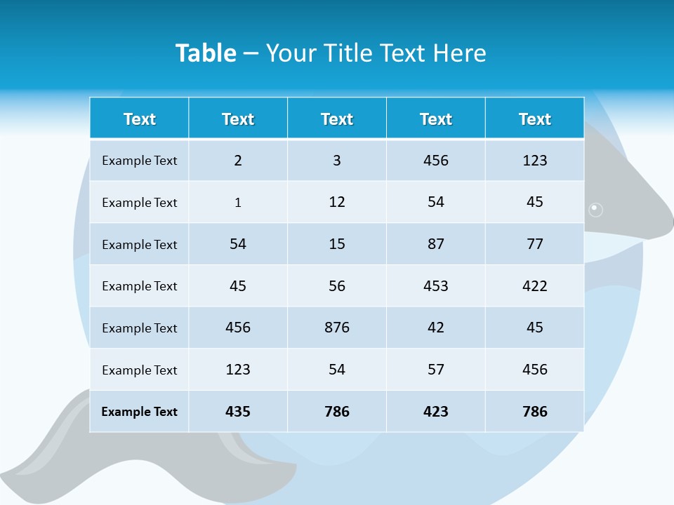 Fin Fish Swimming PowerPoint Template