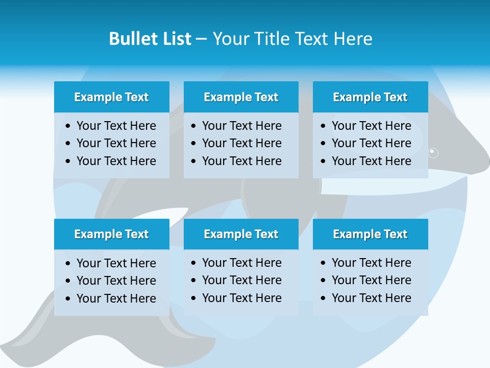 Fin Fish Swimming PowerPoint Template