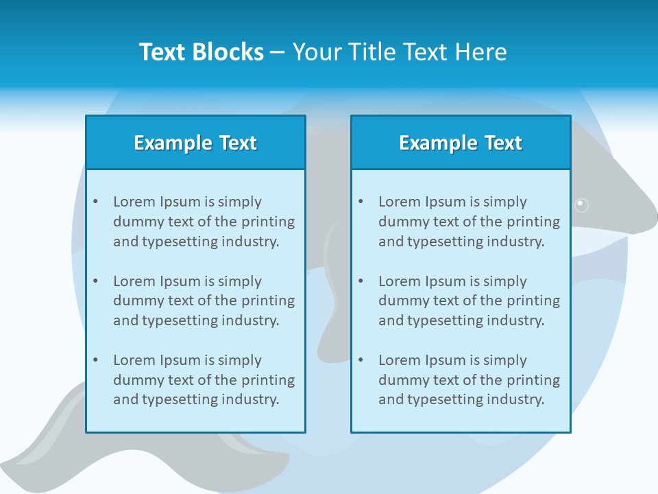 Fin Fish Swimming PowerPoint Template