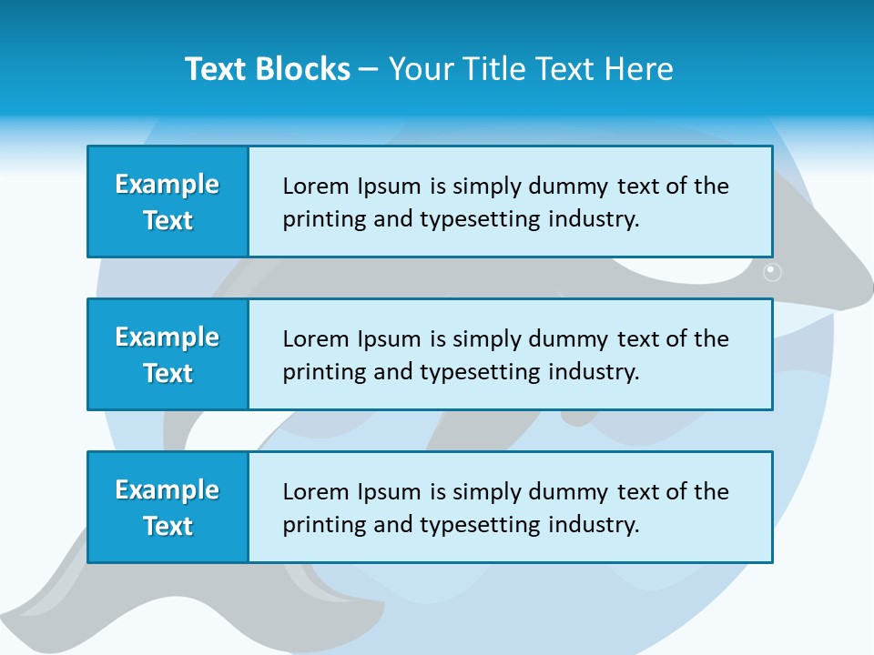 Fin Fish Swimming PowerPoint Template