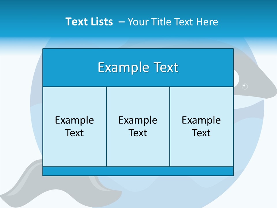 Fin Fish Swimming PowerPoint Template