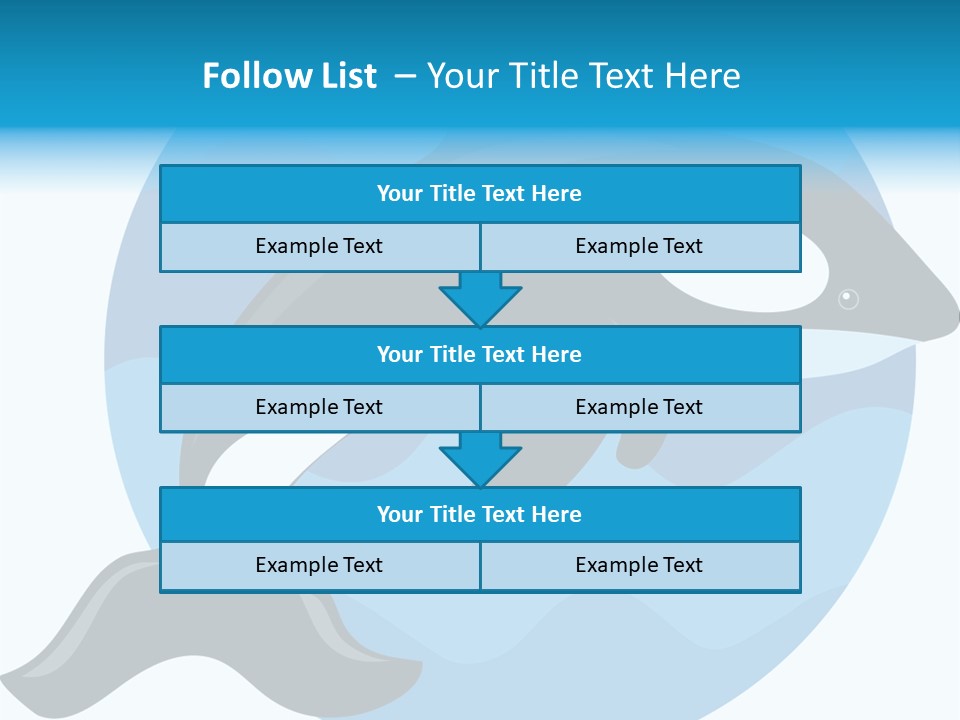 Fin Fish Swimming PowerPoint Template