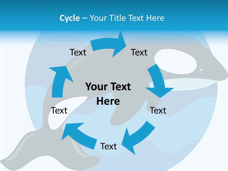 Fin Fish Swimming PowerPoint Template