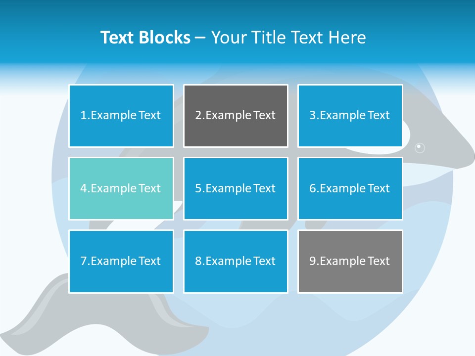 Fin Fish Swimming PowerPoint Template