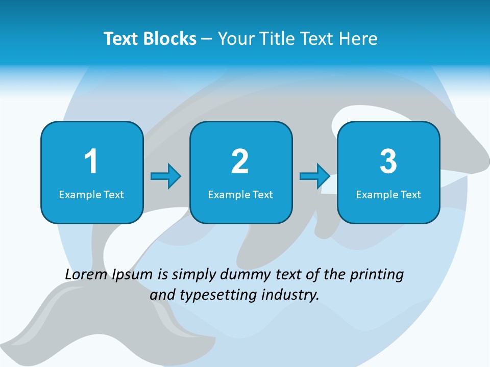 Fin Fish Swimming PowerPoint Template
