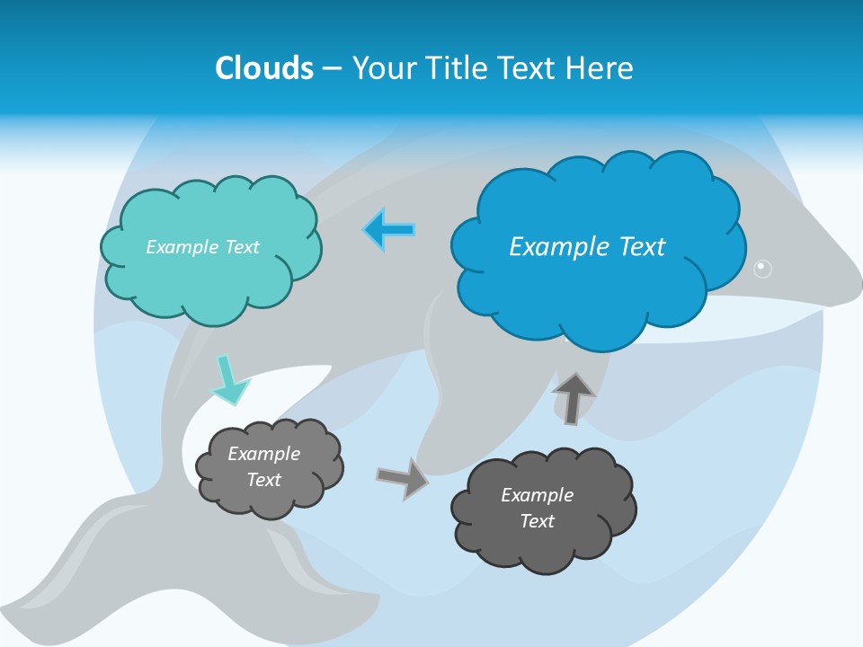 Fin Fish Swimming PowerPoint Template
