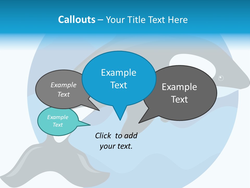 Fin Fish Swimming PowerPoint Template