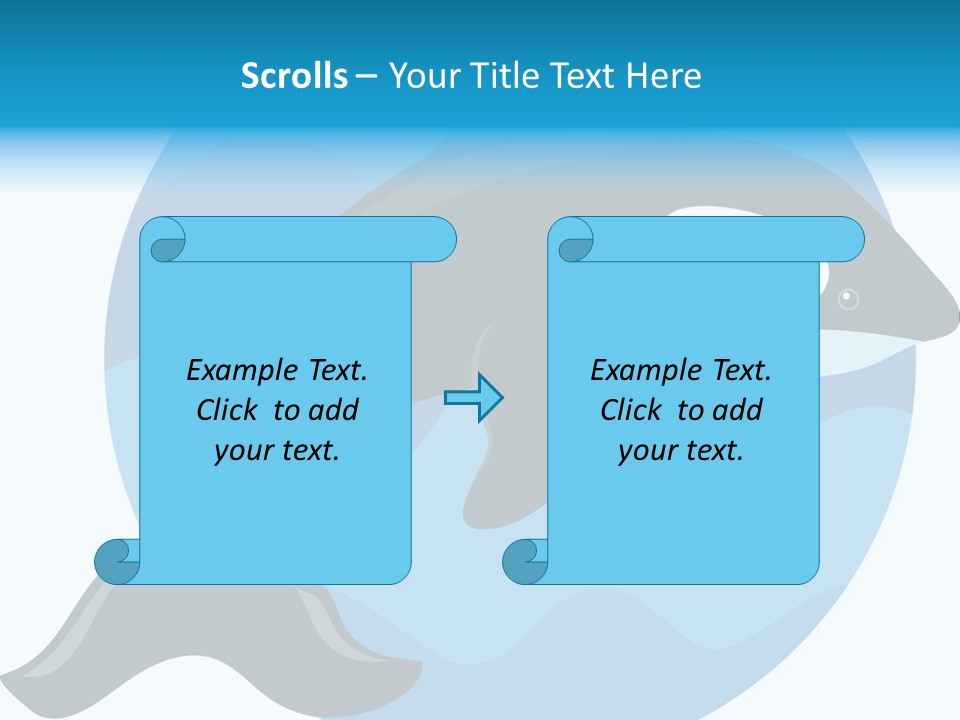 Fin Fish Swimming PowerPoint Template