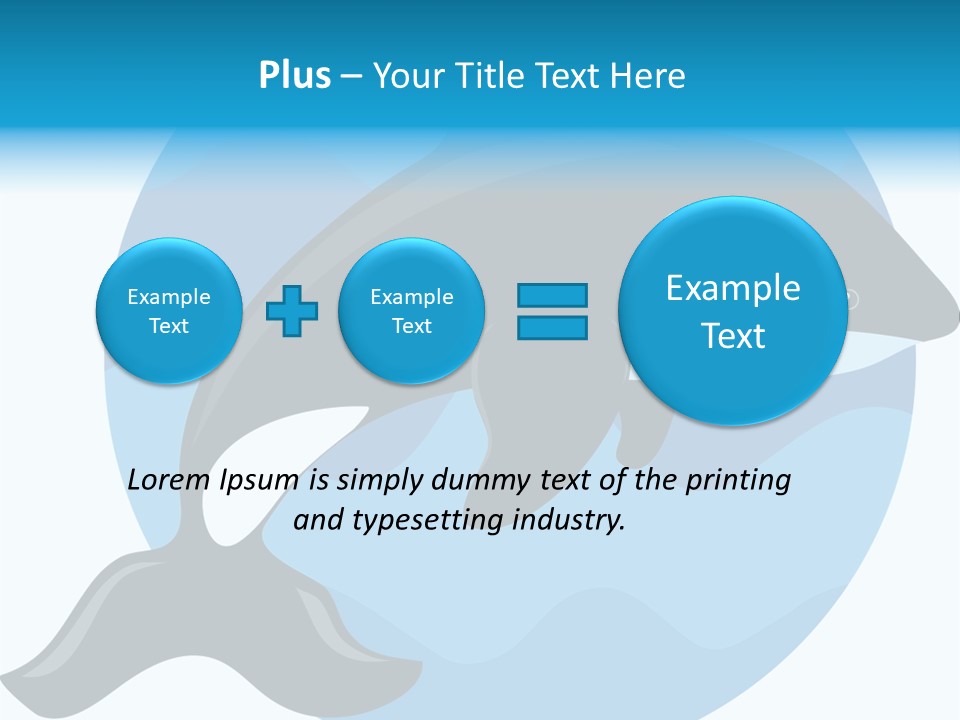 Fin Fish Swimming PowerPoint Template