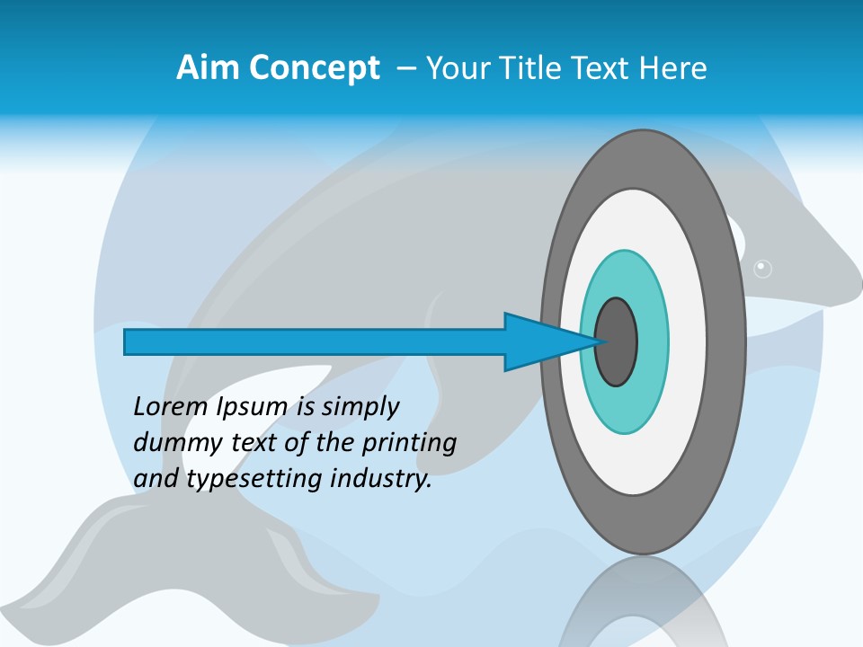 Fin Fish Swimming PowerPoint Template