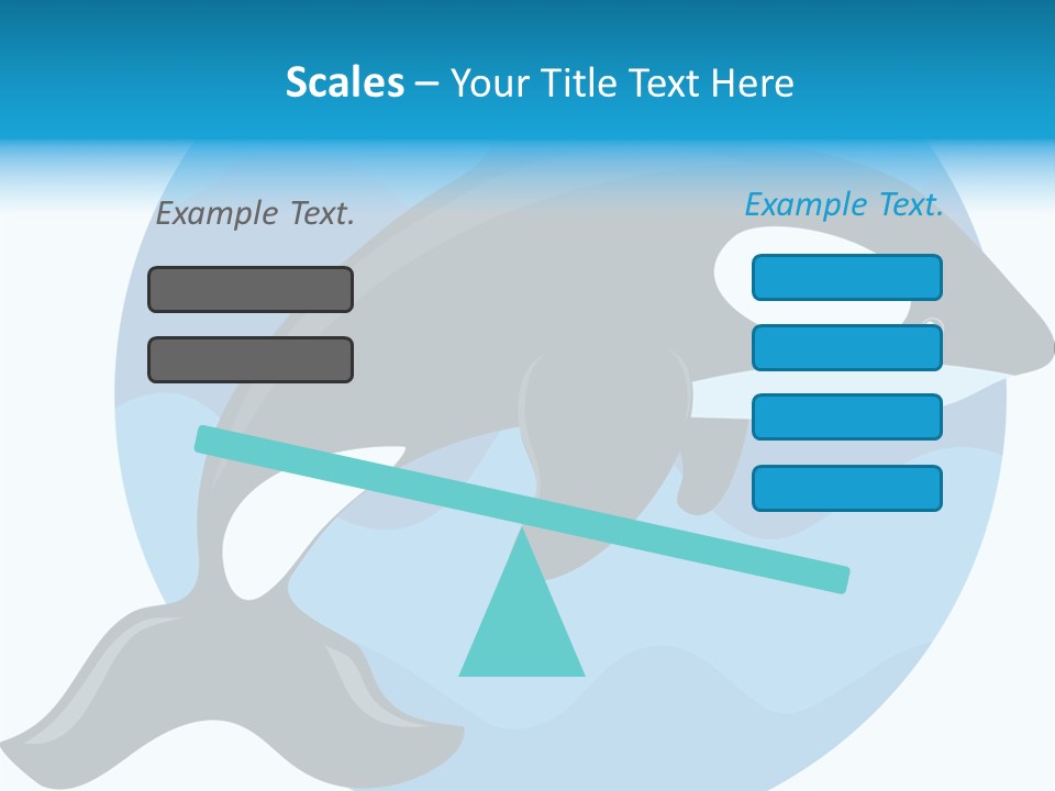 Fin Fish Swimming PowerPoint Template