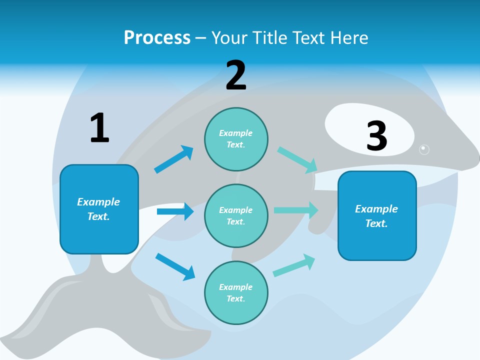Fin Fish Swimming PowerPoint Template