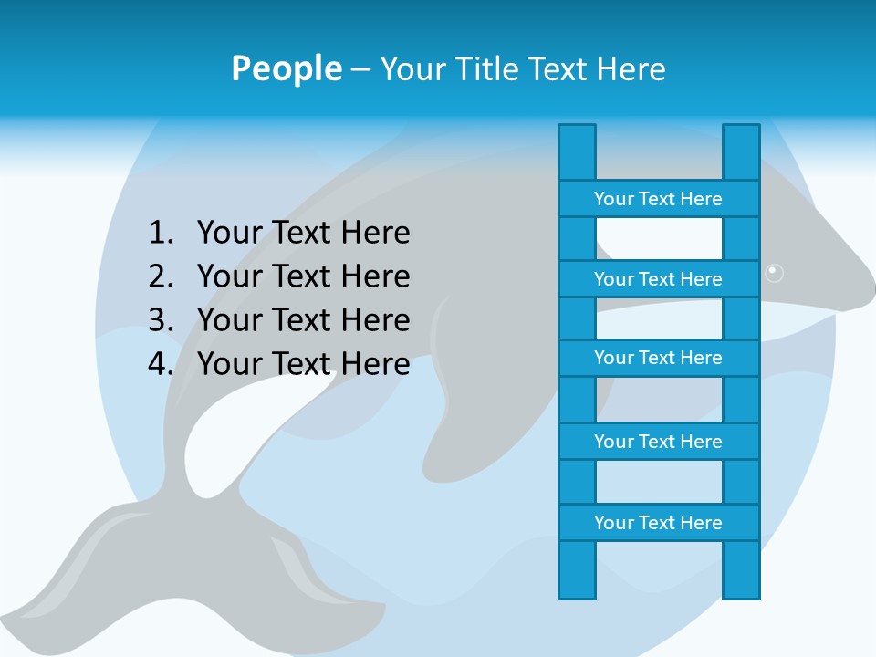 Fin Fish Swimming PowerPoint Template