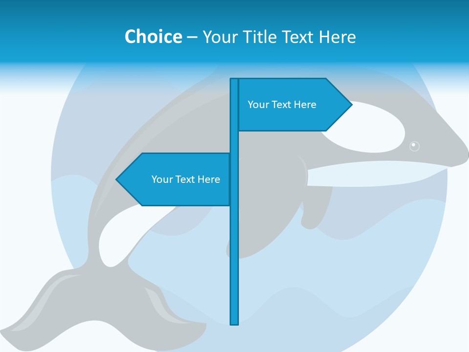 Fin Fish Swimming PowerPoint Template