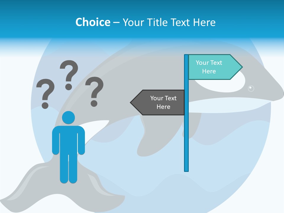 Fin Fish Swimming PowerPoint Template